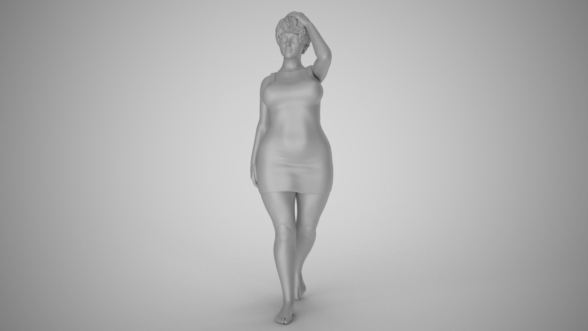 Girl Captivating Scent 4 3D print model_1