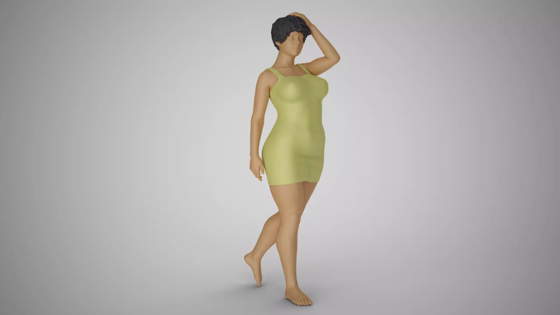 Girl Captivating Scent 4 3D print model_0