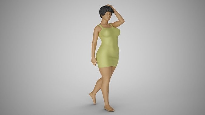 Girl Captivating Scent 4 3D print model