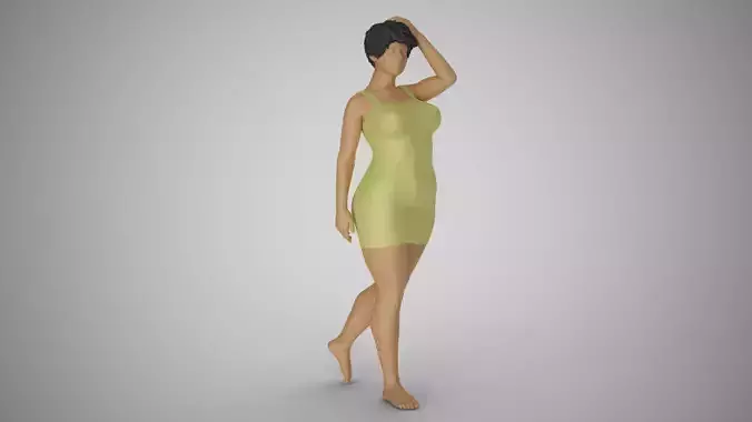 Girl Captivating Scent 4 3D print model