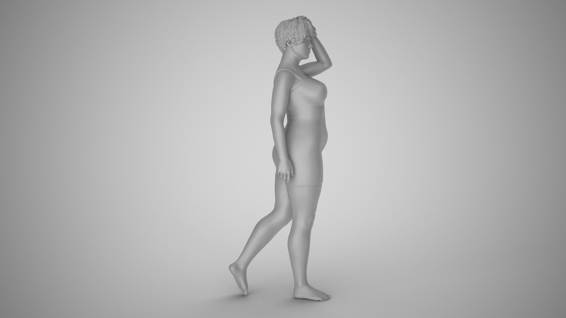 Girl Captivating Scent 4 3D print model_3