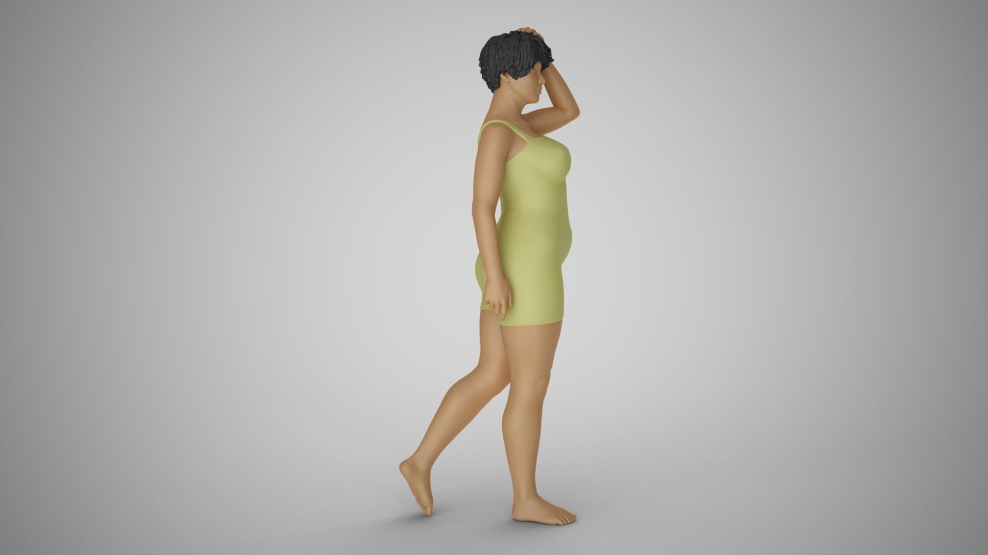 Girl Captivating Scent 4 3D print model_4