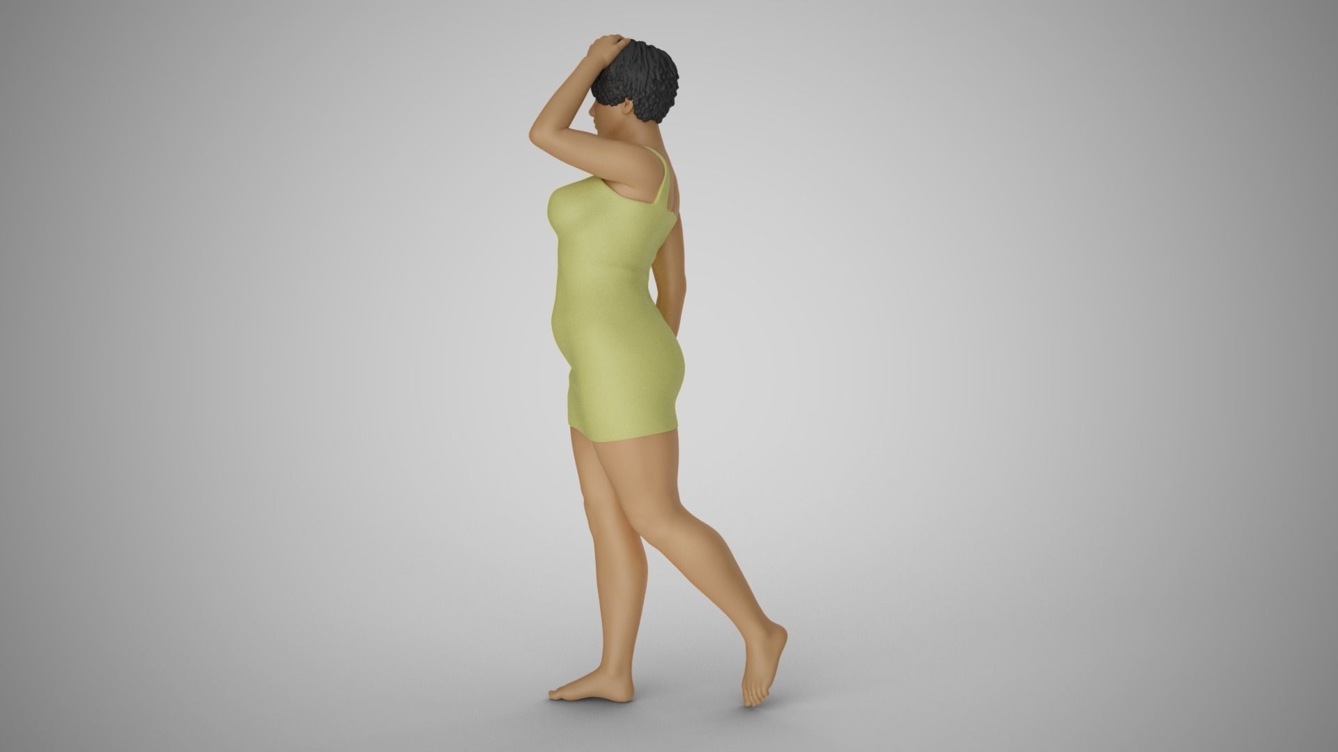 Girl Captivating Scent 4 3D print model_8