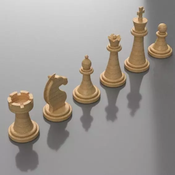ALL 3D CHESS PIECES 3D print model_0