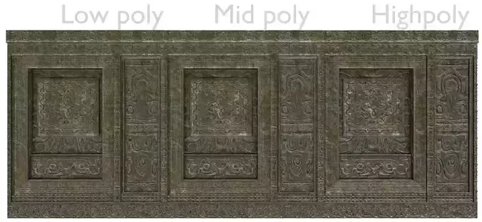 Ancient Ruin Moss Wall Tile 