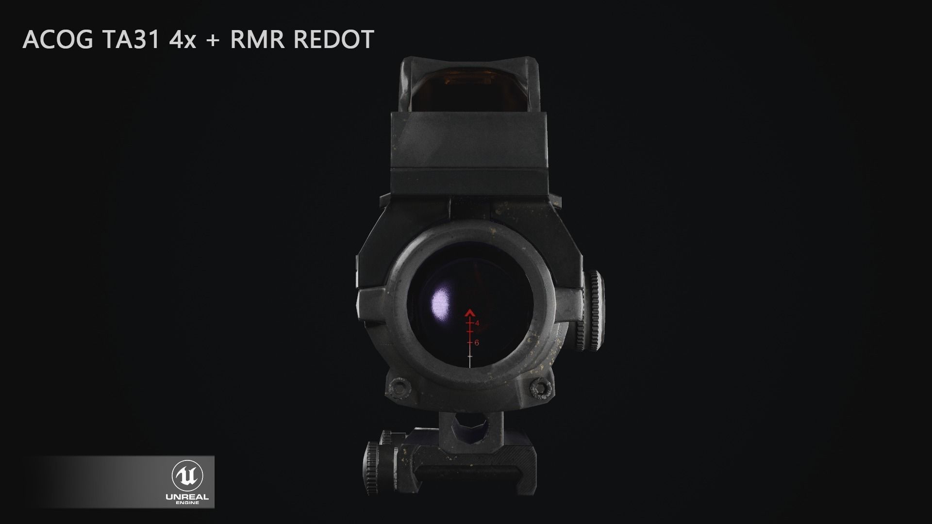 Nivicon ACOG TA31 - Gamemesh Low-poly 3D model_5