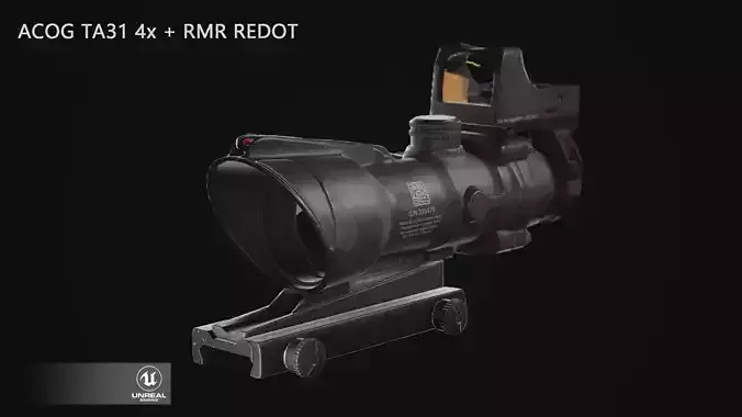 Nivicon ACOG TA31 - Gamemesh Low-poly 3D model