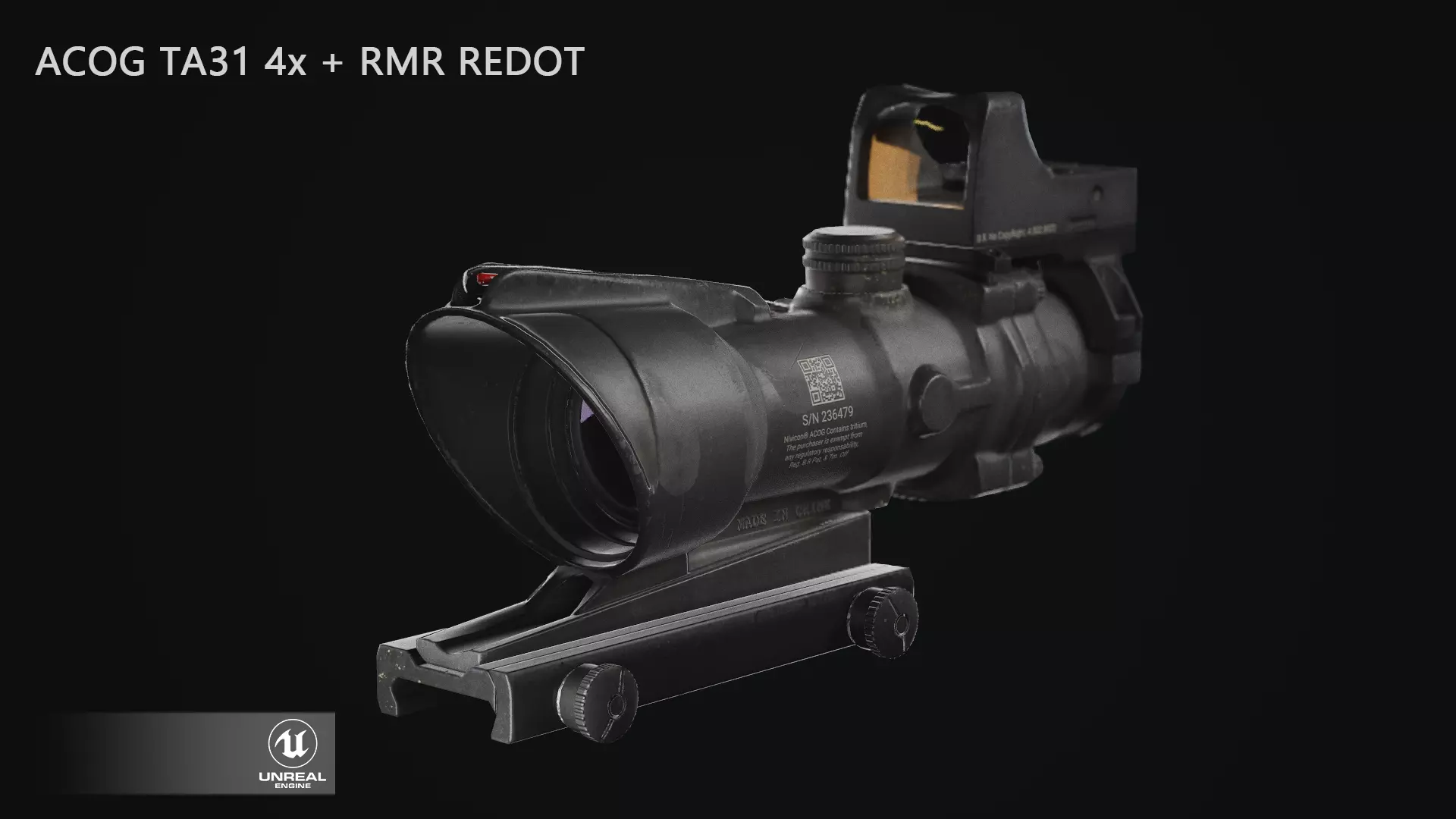 Nivicon ACOG TA31 - Gamemesh Low-poly 3D model_0