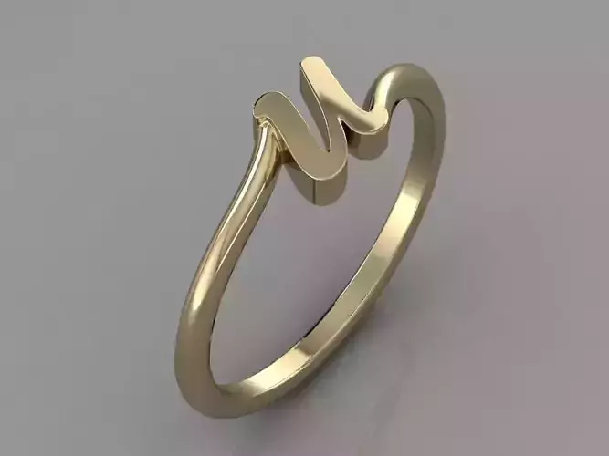 Alphabet Ring U