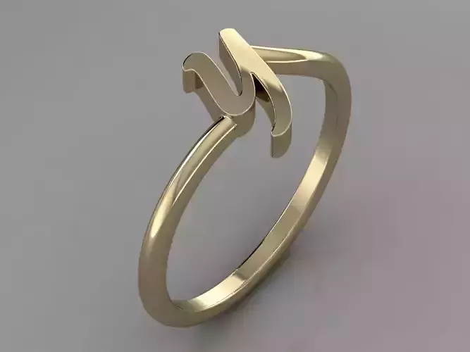  Alphabet Ring Y 3D print model