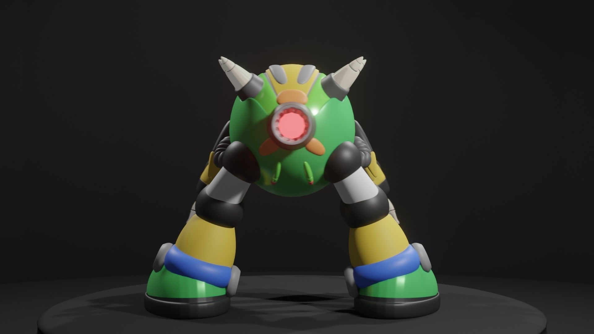 Web Spider Low-poly 3D model_5