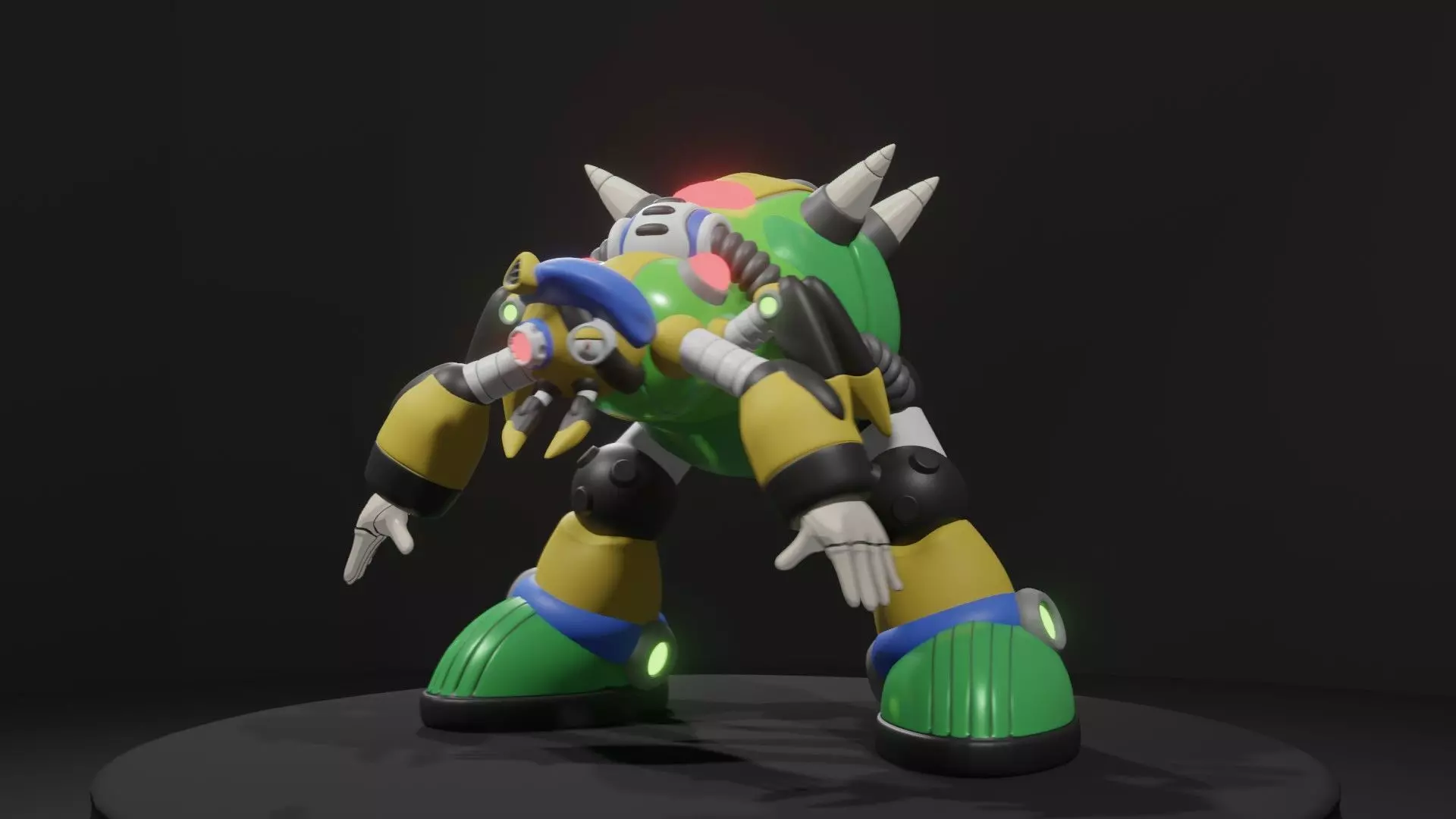 Web Spider Low-poly 3D model_0