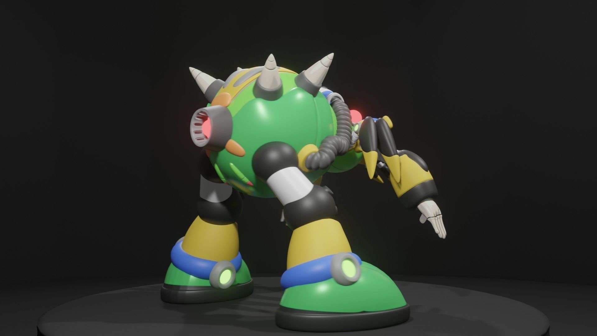 Web Spider Low-poly 3D model_6