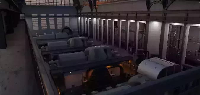 1920s Power plant turbine hall