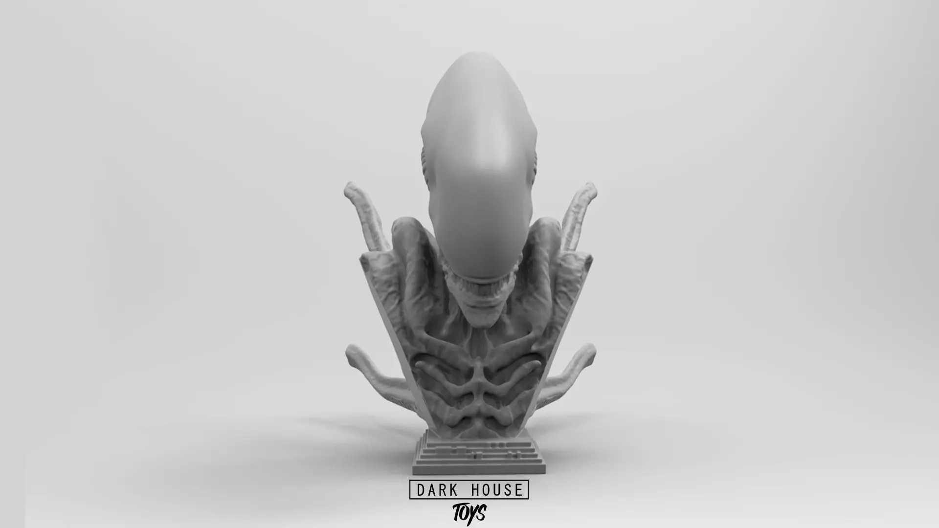 Scout Alien Xenomorph Bust 3D Printing model 3D print model_0