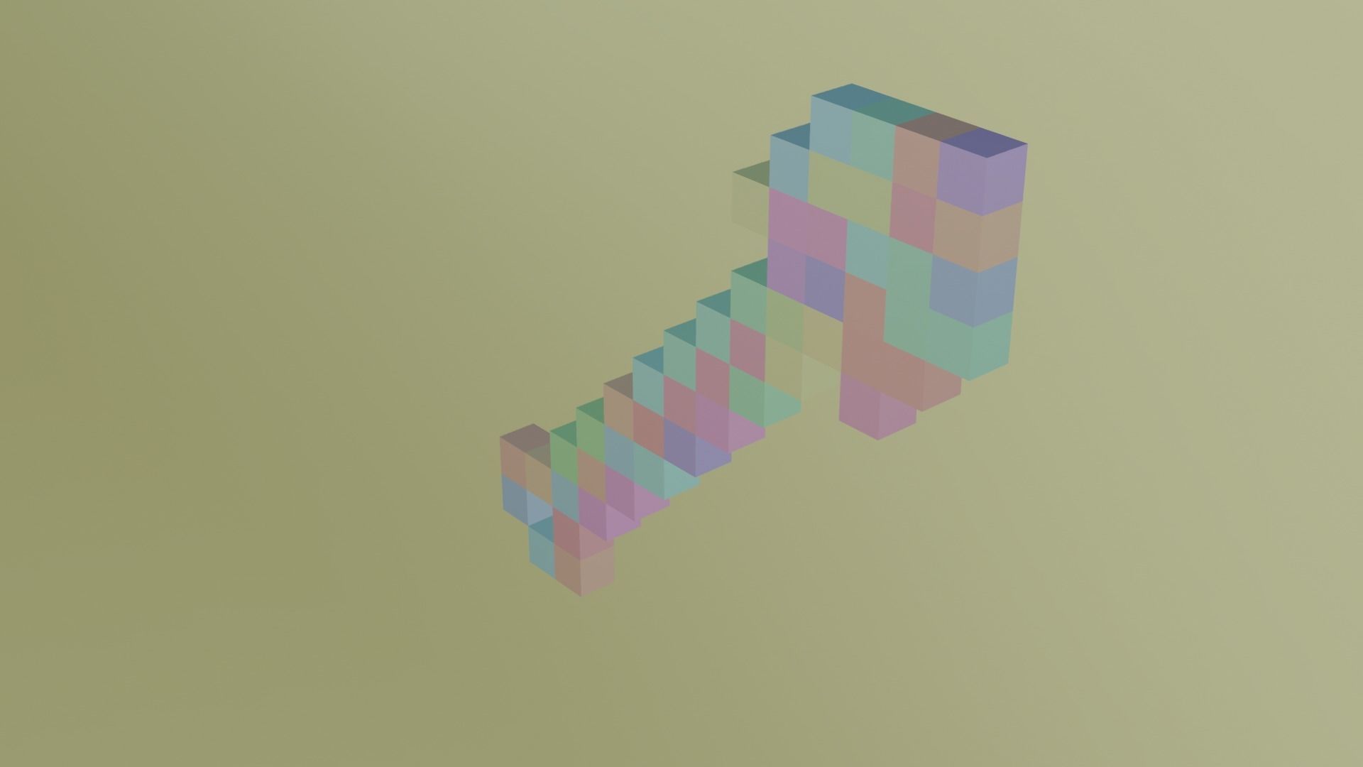 Minecraft Wooden Shovel Must Read Description Low-poly 3D model_19