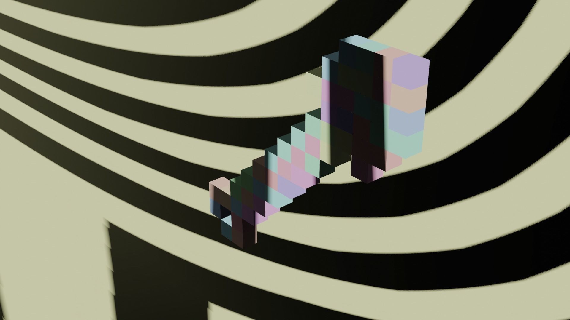 Minecraft Wooden Shovel Must Read Description Low-poly 3D model_18