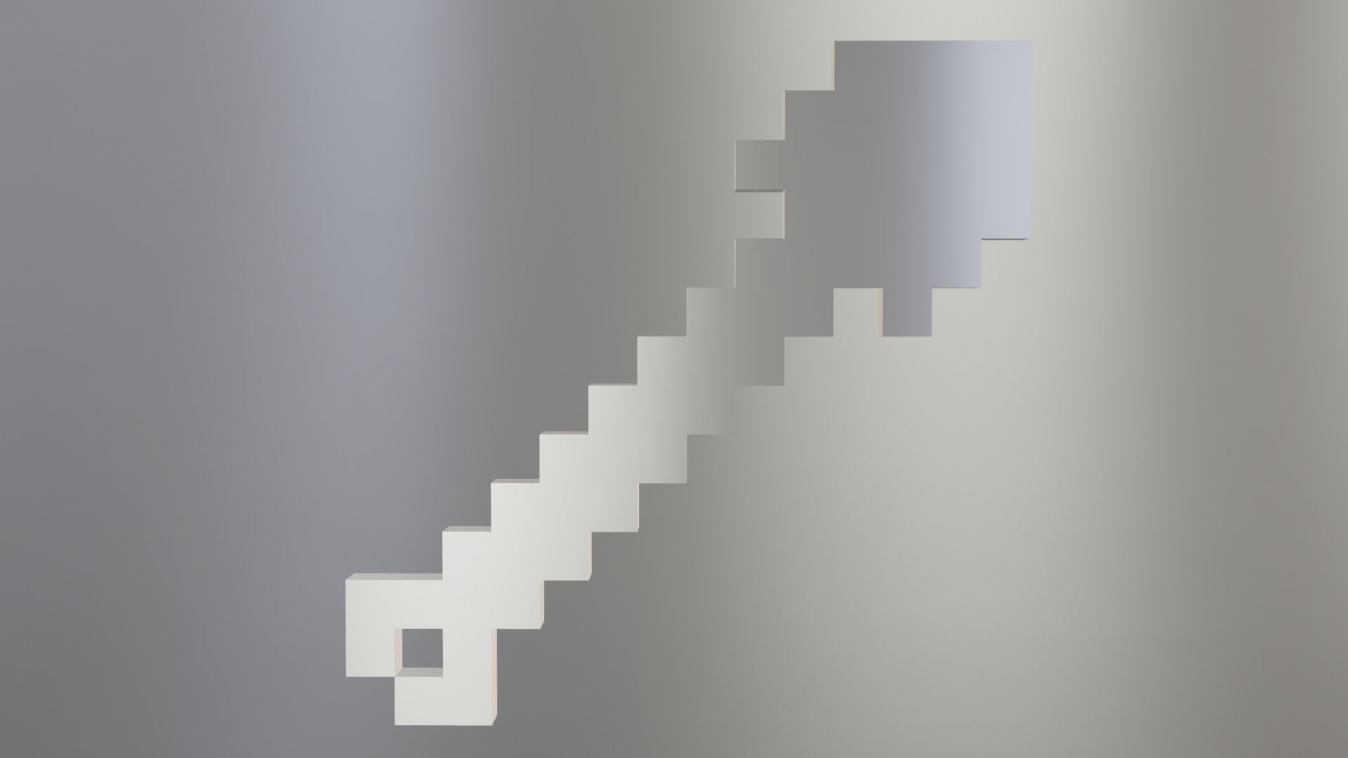 Minecraft Wooden Shovel Must Read Description Low-poly 3D model_5