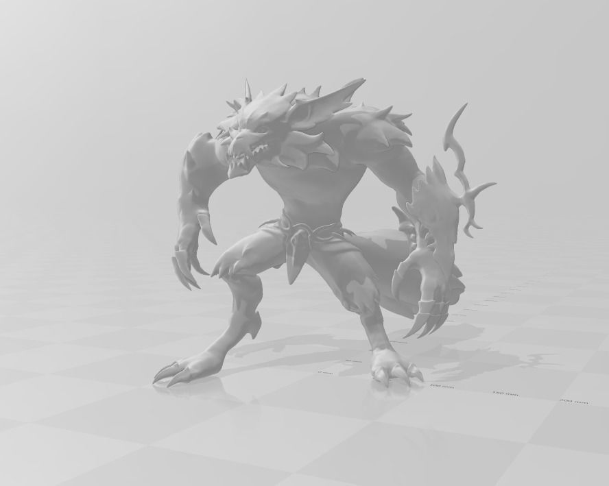 Old God Warwick 3D Model 3D print model_2