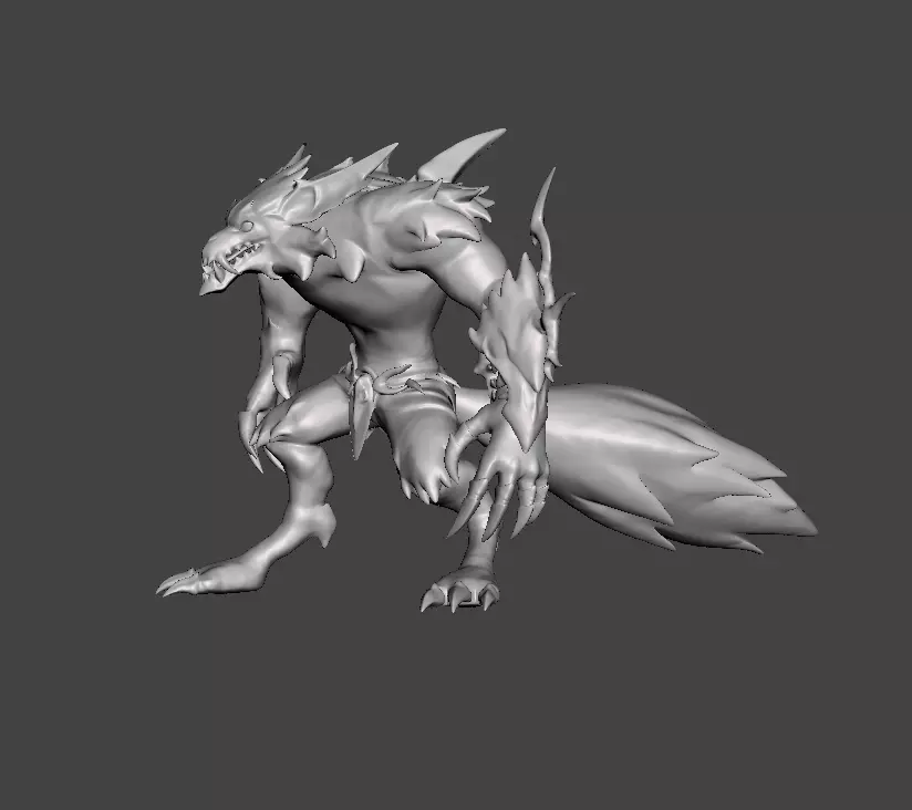 Old God Warwick 3D Model 3D print model_0
