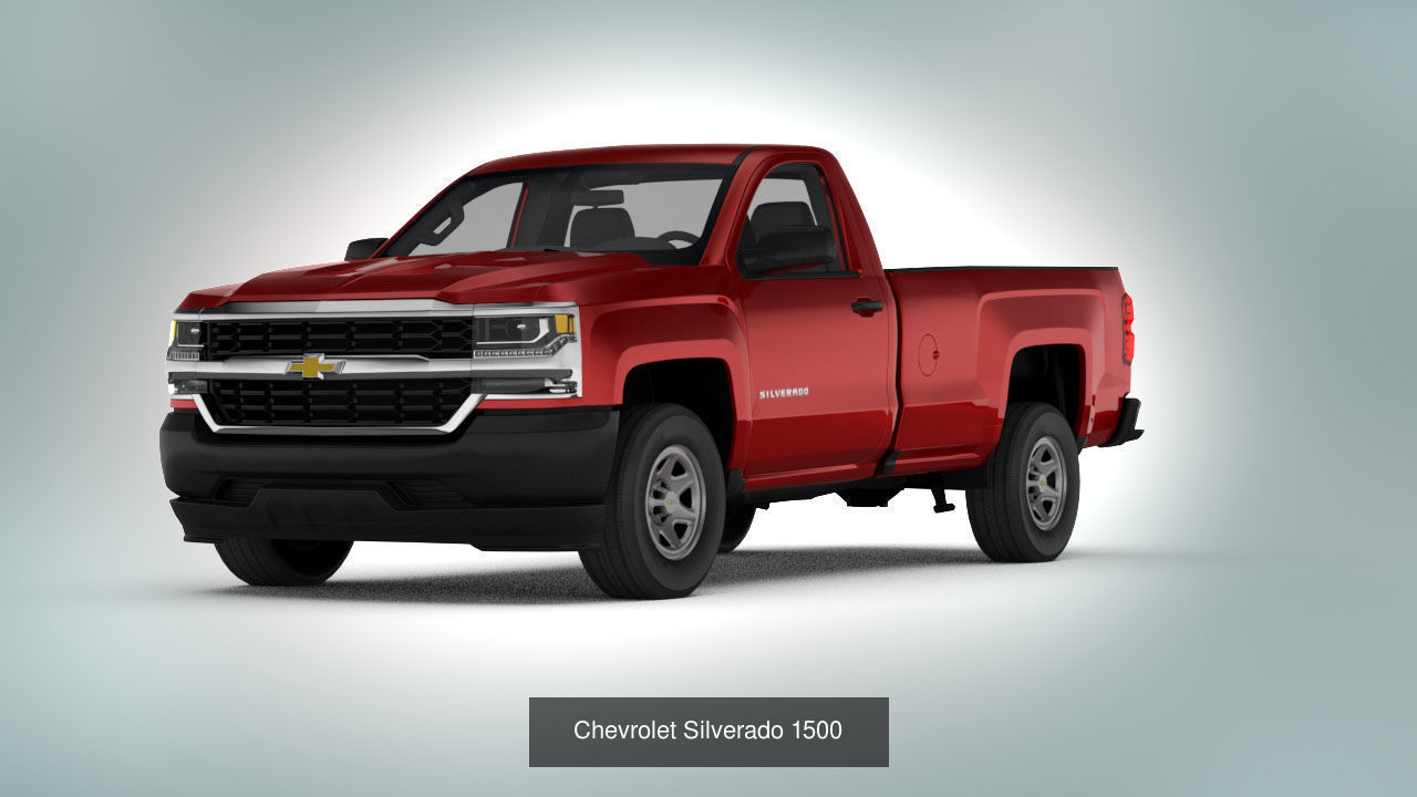 7 Cars and  6 Trucks 3D Model Collection_12