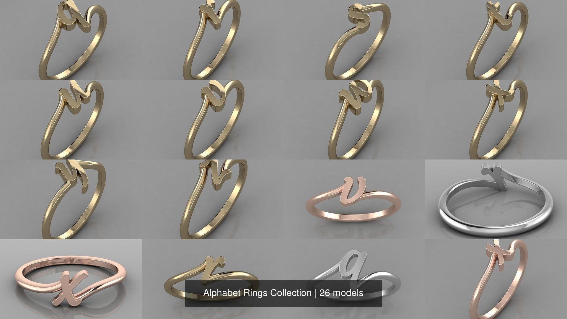 Alphabet Rings Collection _3
