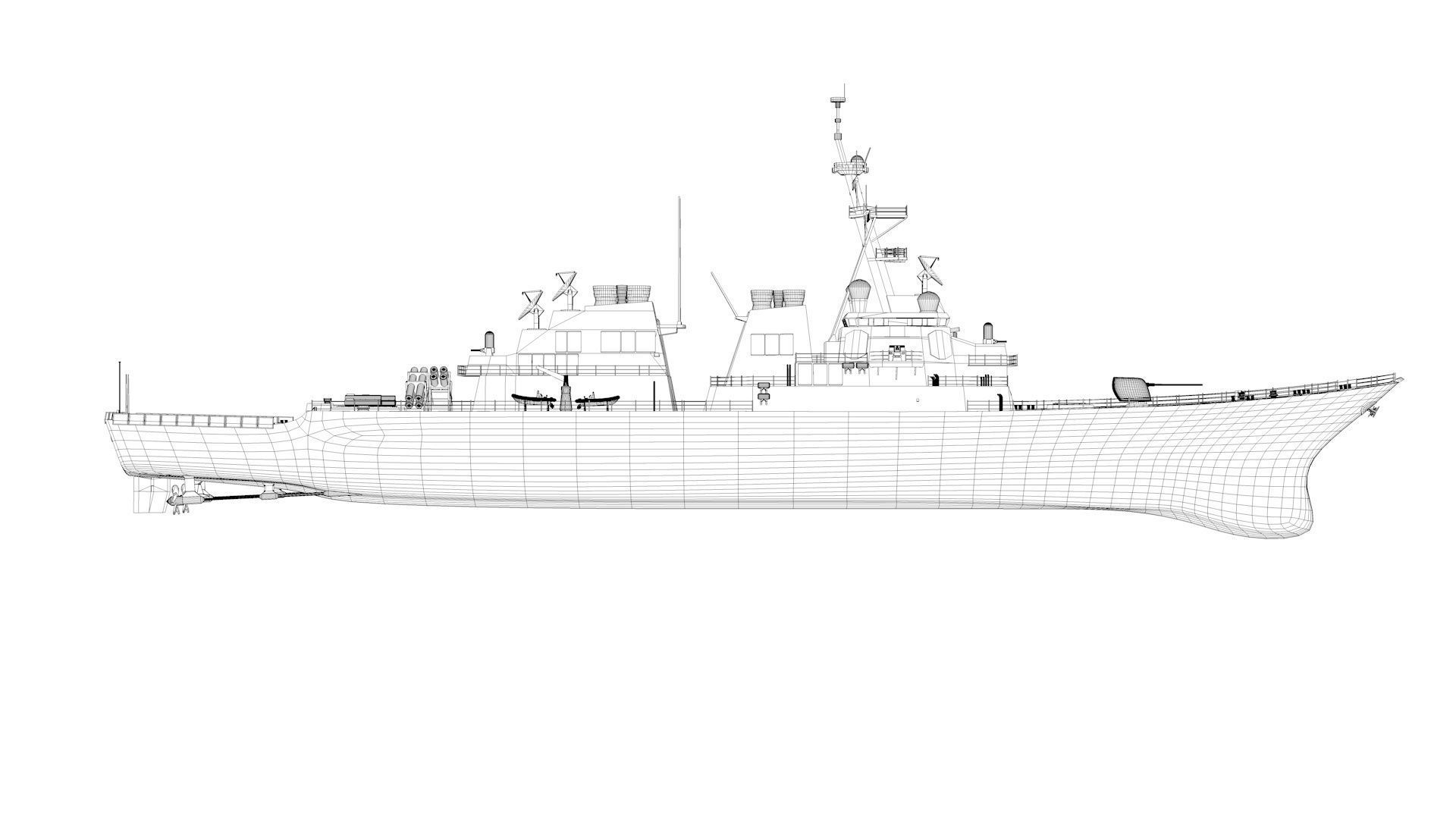 Arleigh Burke Class Destroyer 3D model_13