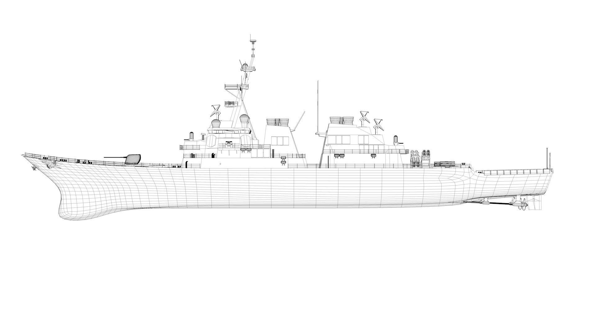 Arleigh Burke Class Destroyer 3D model_12