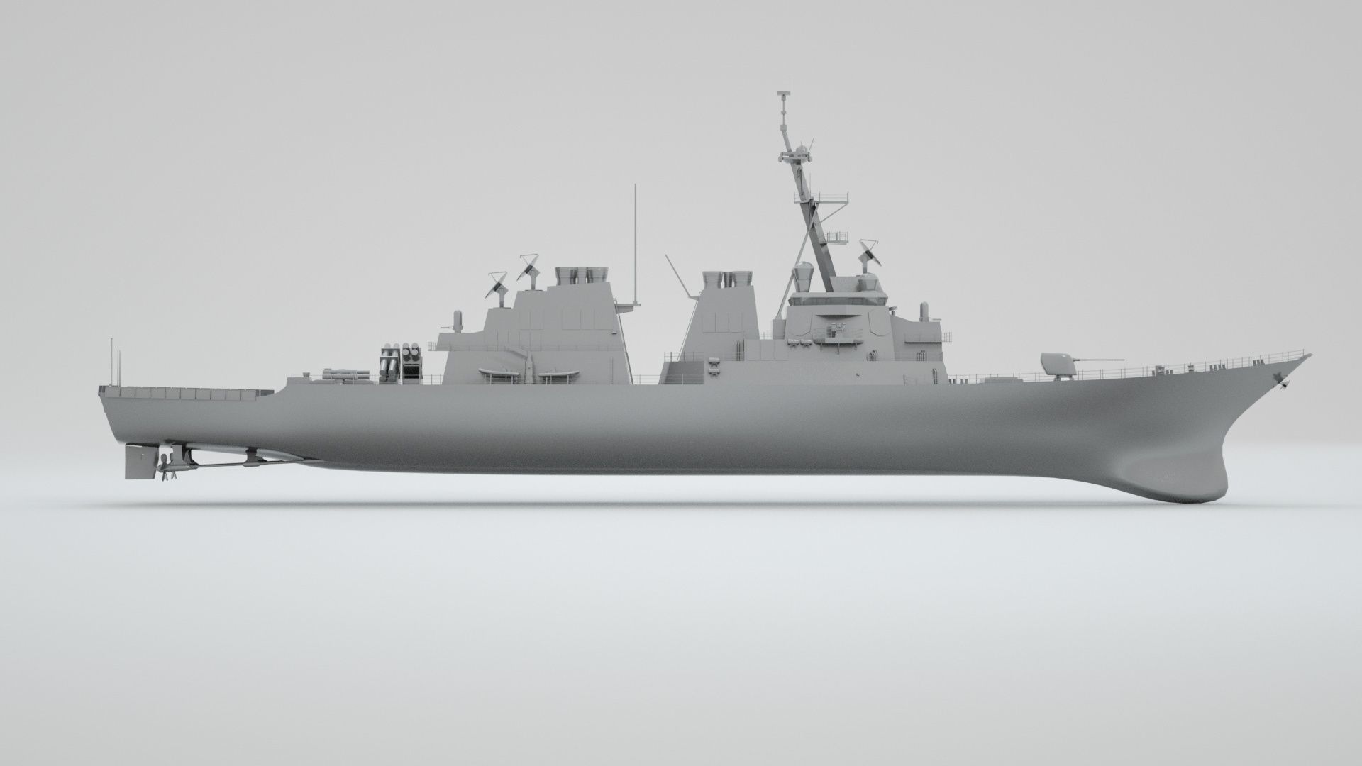 Arleigh Burke Class Destroyer 3D model_9