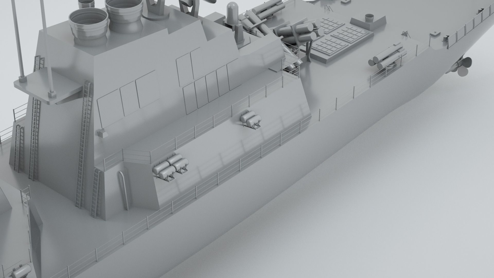 Arleigh Burke Class Destroyer 3D model_6