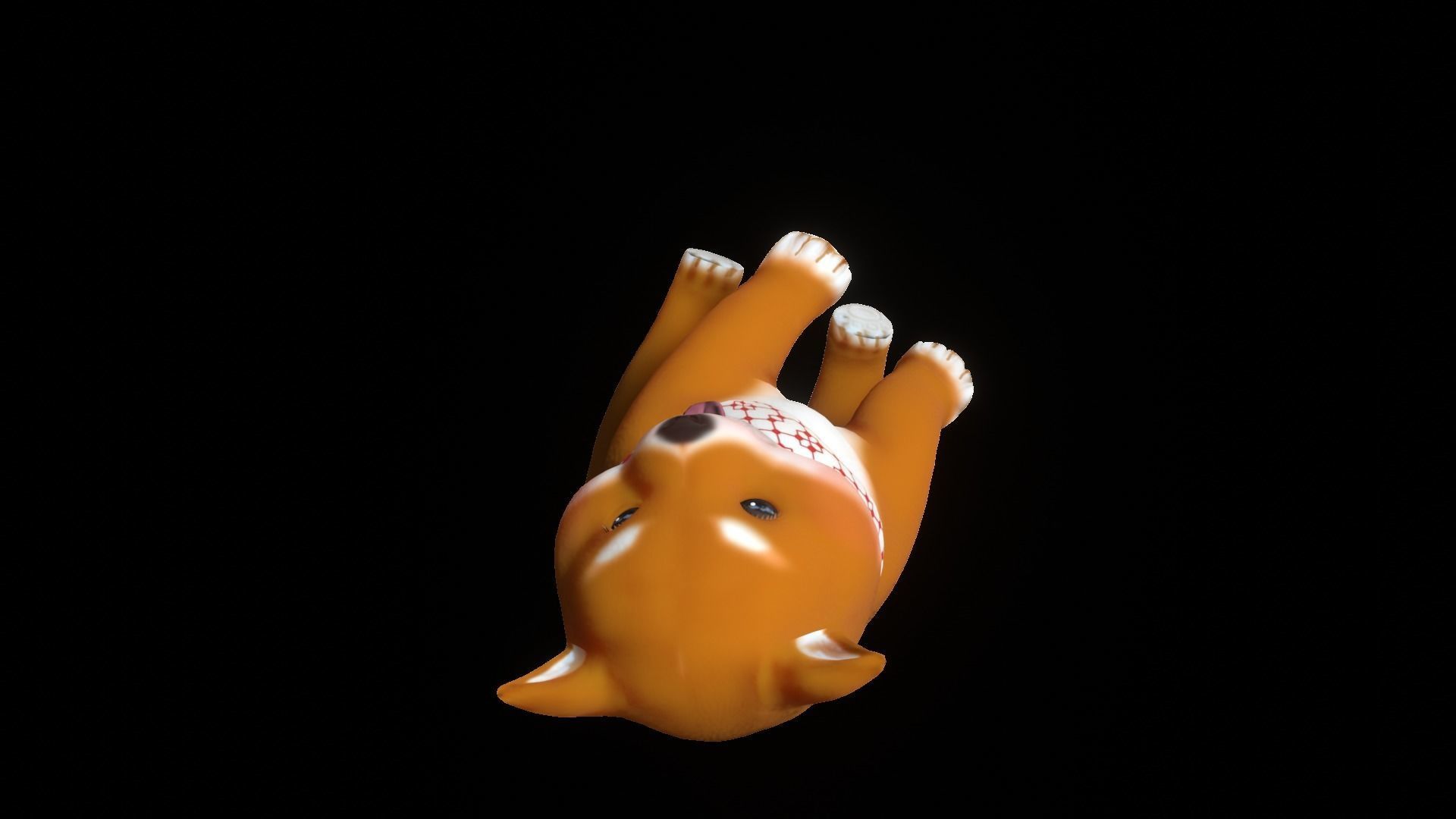 Shiba Dog Puppy Low-poly 3D model_58