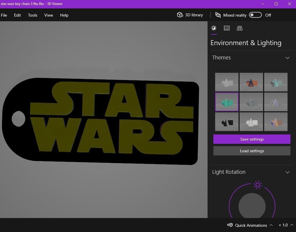 Star wars key chain 3D print model_20