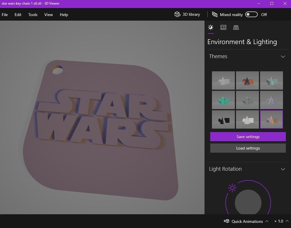Star wars key chain 3D print model_15