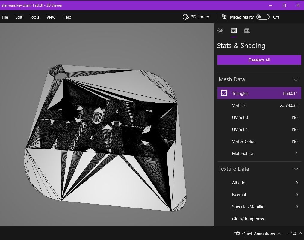 Star wars key chain 3D print model_16