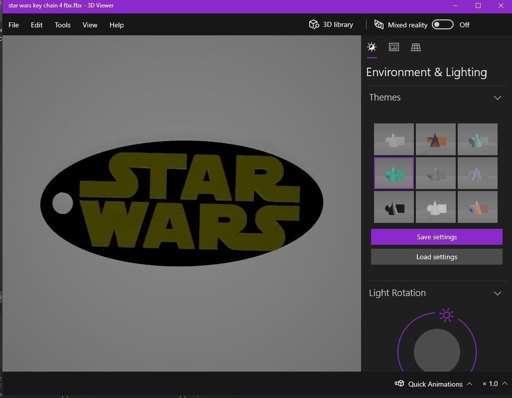 Star wars key chain 3D print model_22