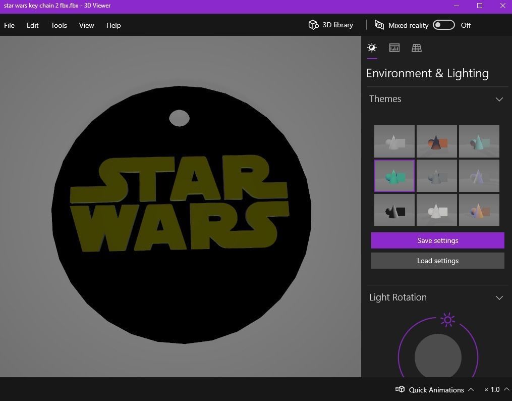 Star wars key chain 3D print model_18