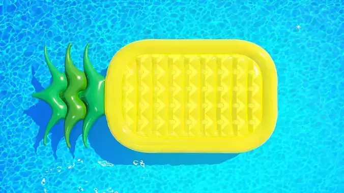 Giant inflatable pineapple pool float