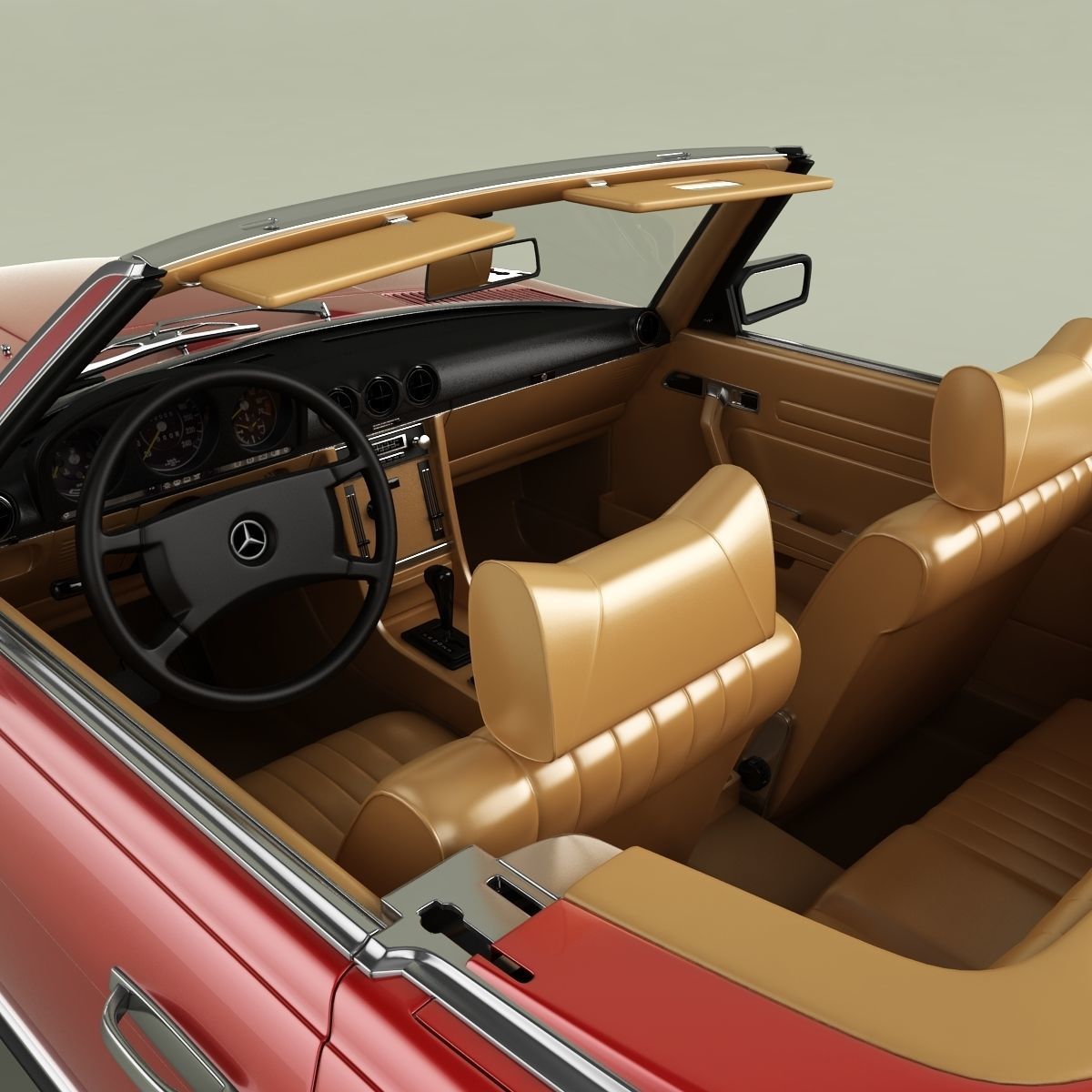 Mercedes-Benz R107 350SL 3D model_8