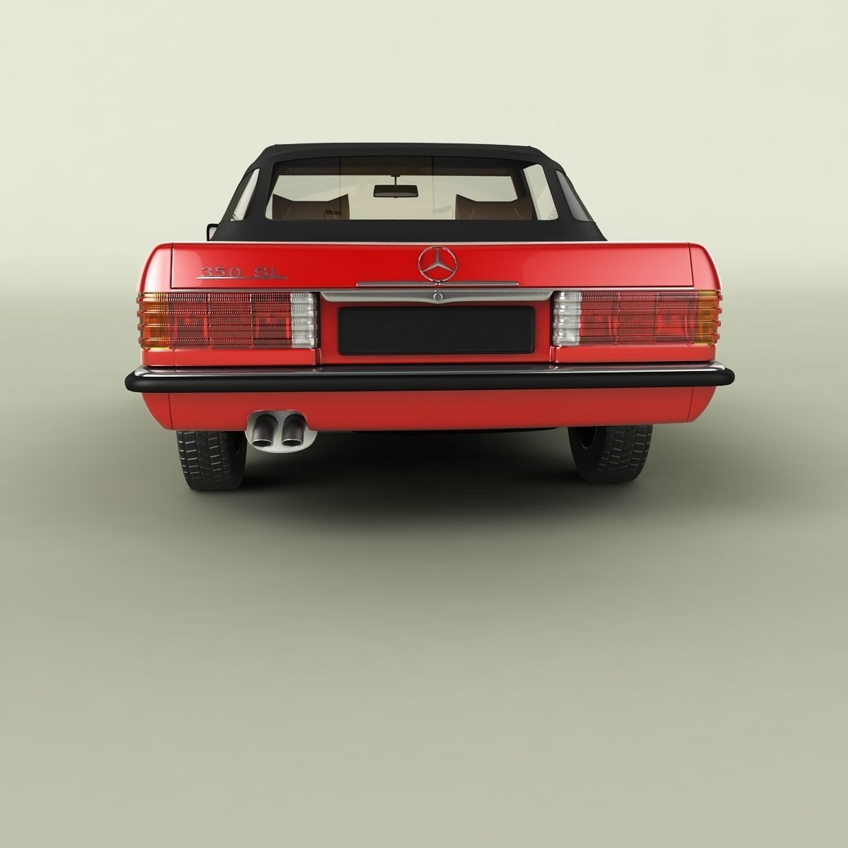 Mercedes-Benz R107 350SL 3D model_3
