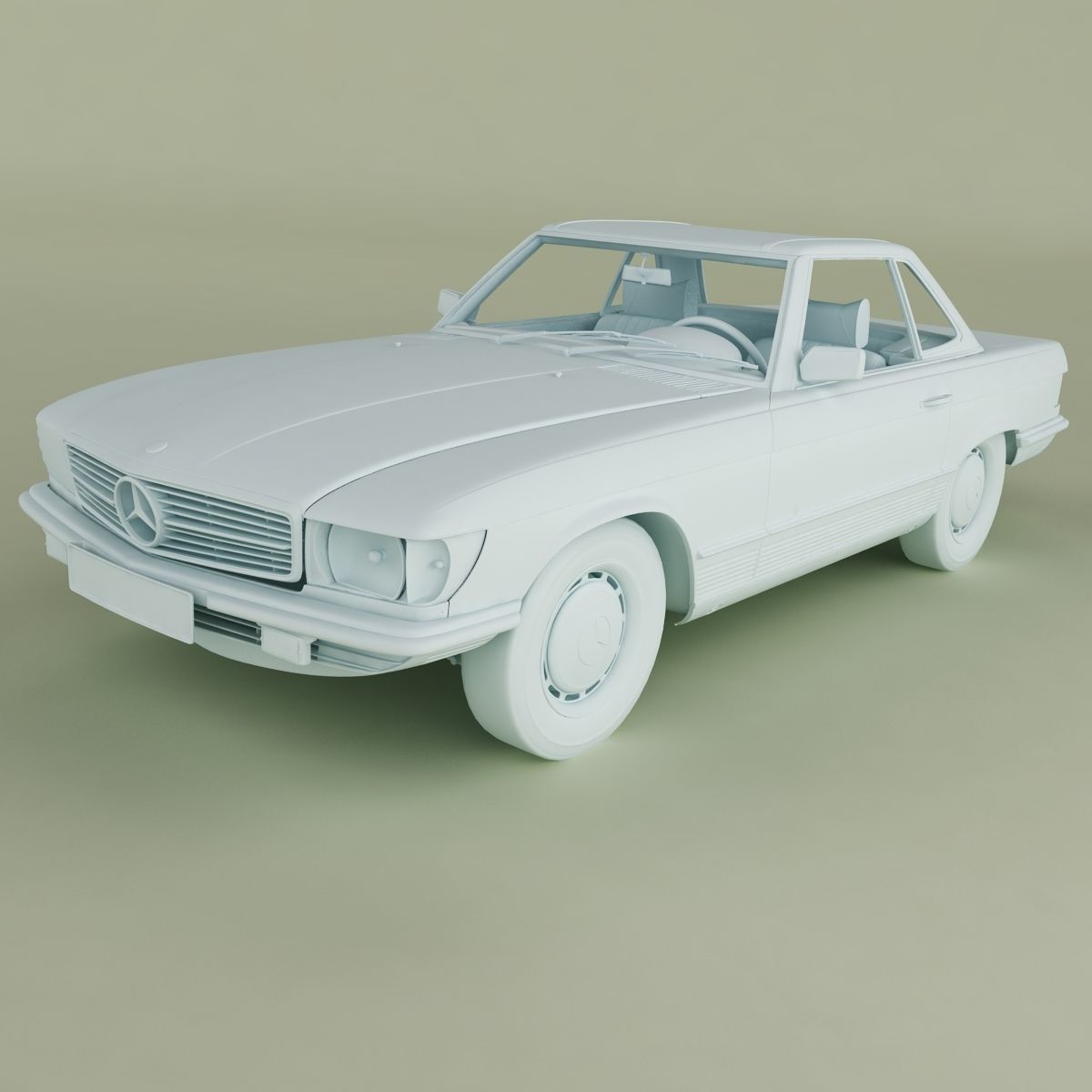 Mercedes-Benz R107 350SL 3D model_13