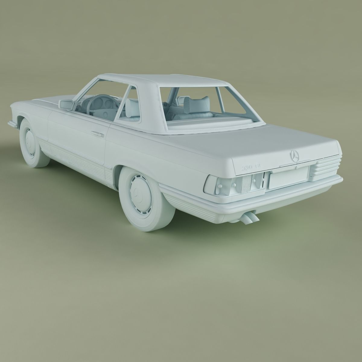Mercedes-Benz R107 350SL 3D model_15