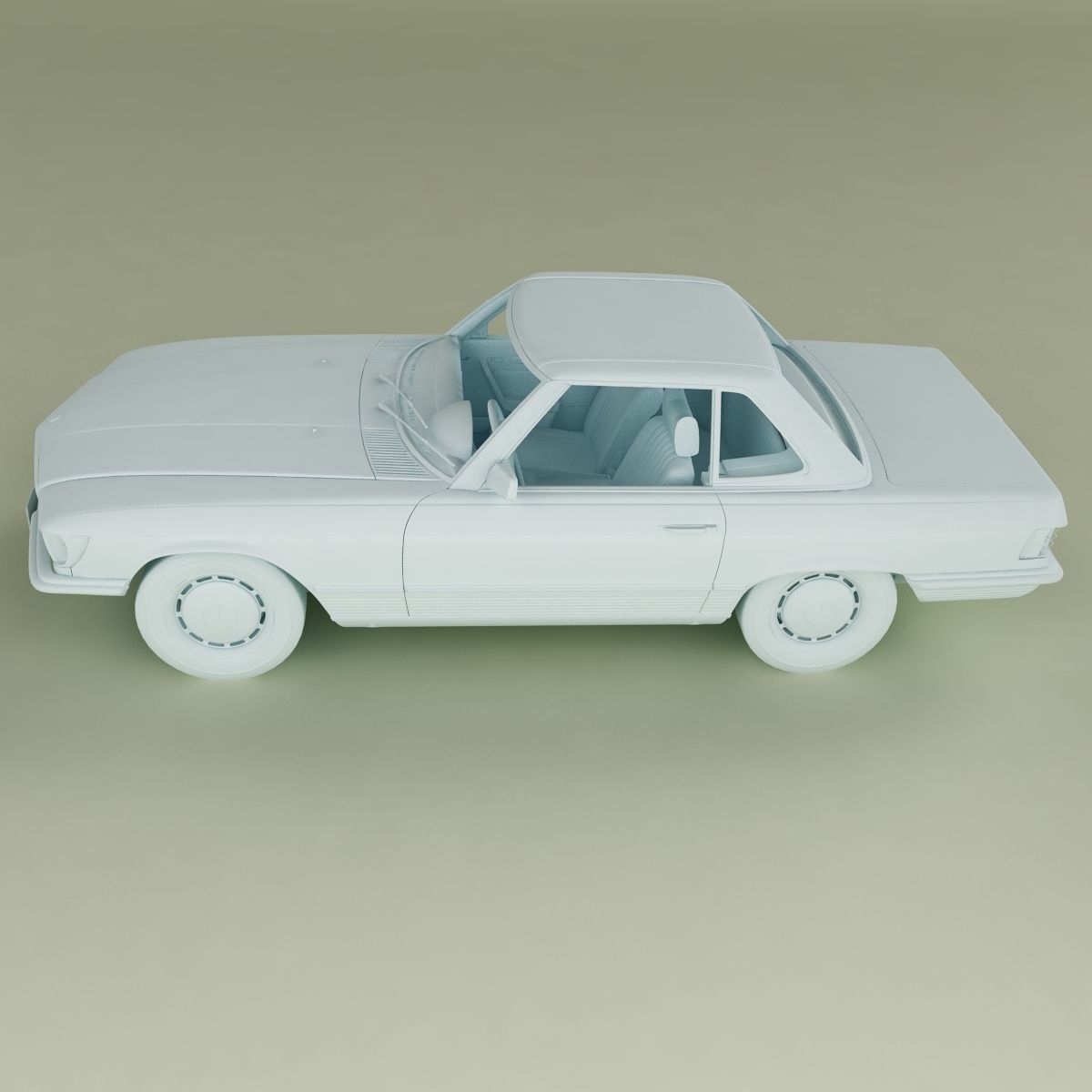 Mercedes-Benz R107 350SL 3D model_14