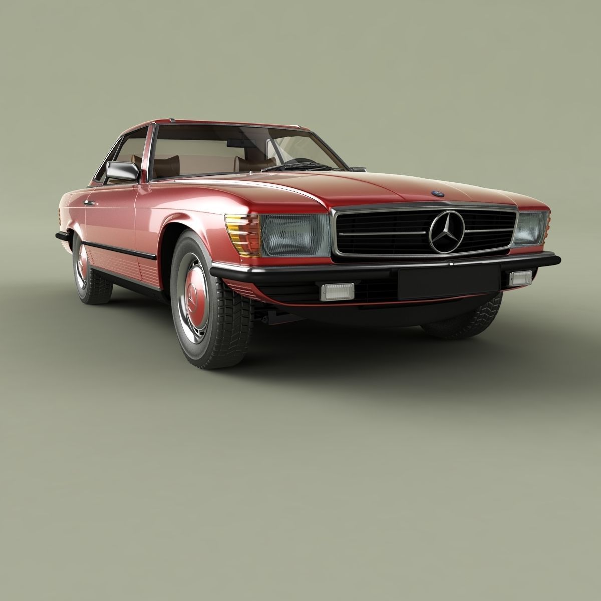 Mercedes-Benz R107 350SL 3D model_12