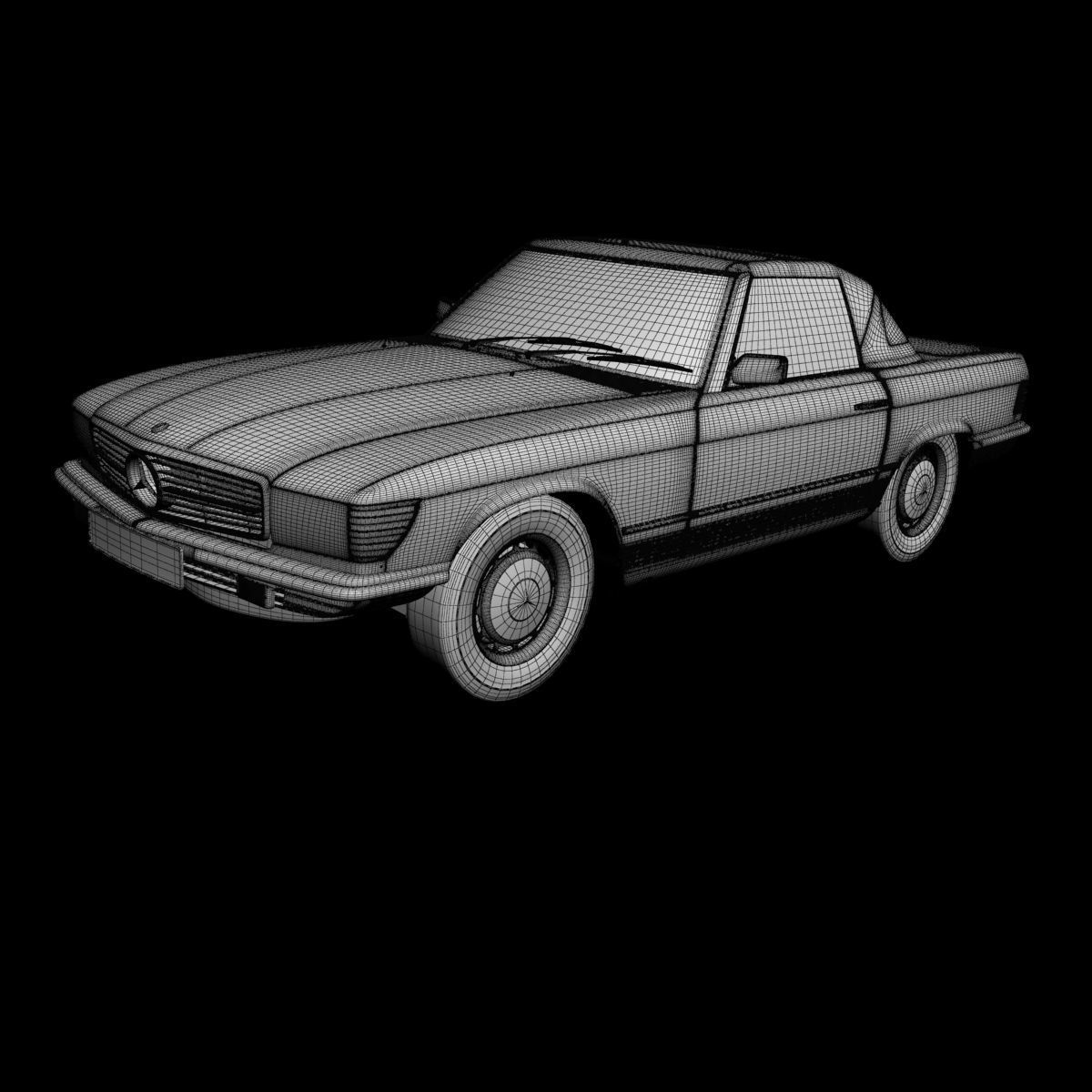 Mercedes-Benz R107 350SL 3D model_17