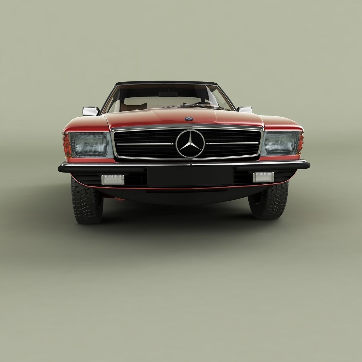 Mercedes-Benz R107 350SL 3D model_4