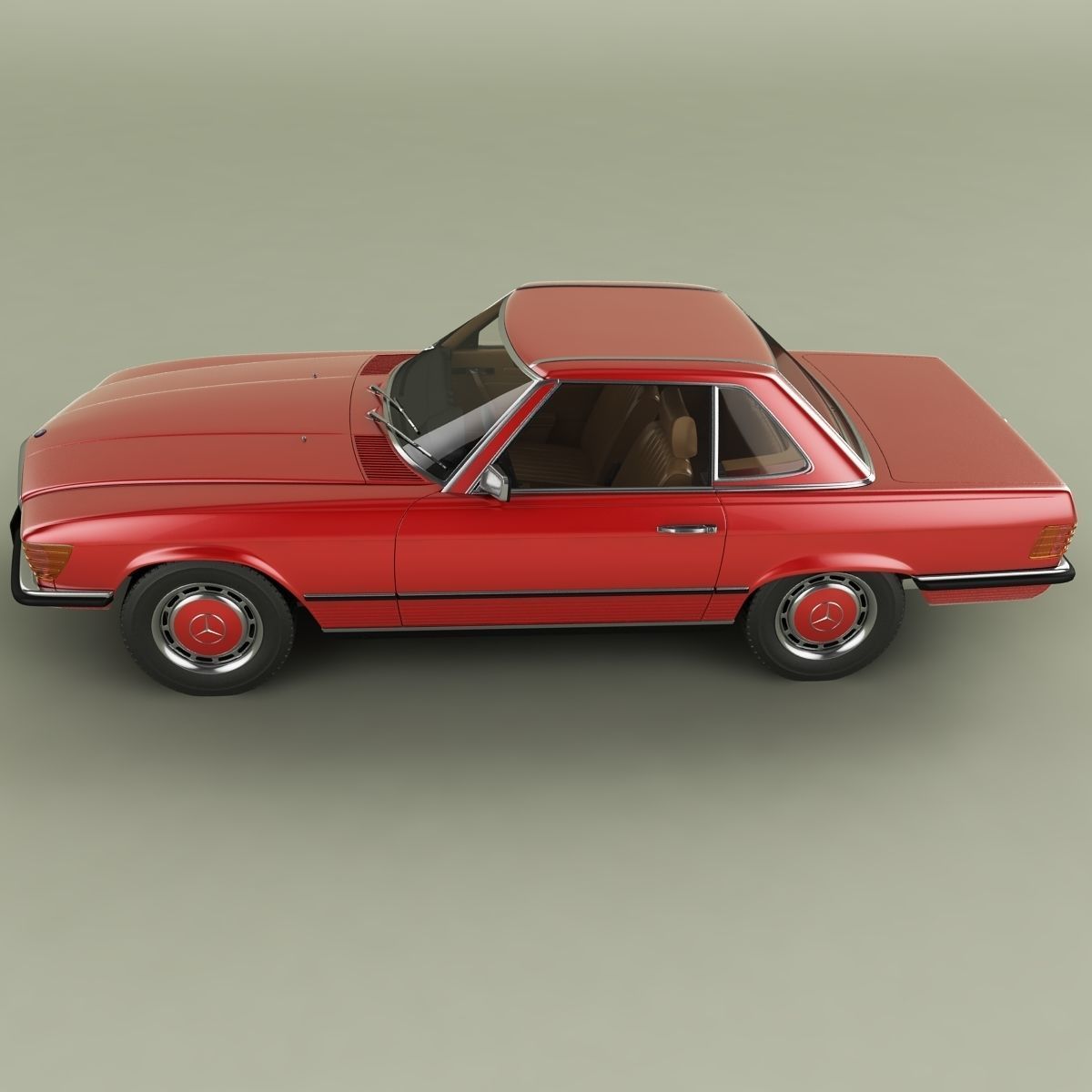 Mercedes-Benz R107 350SL 3D model_10