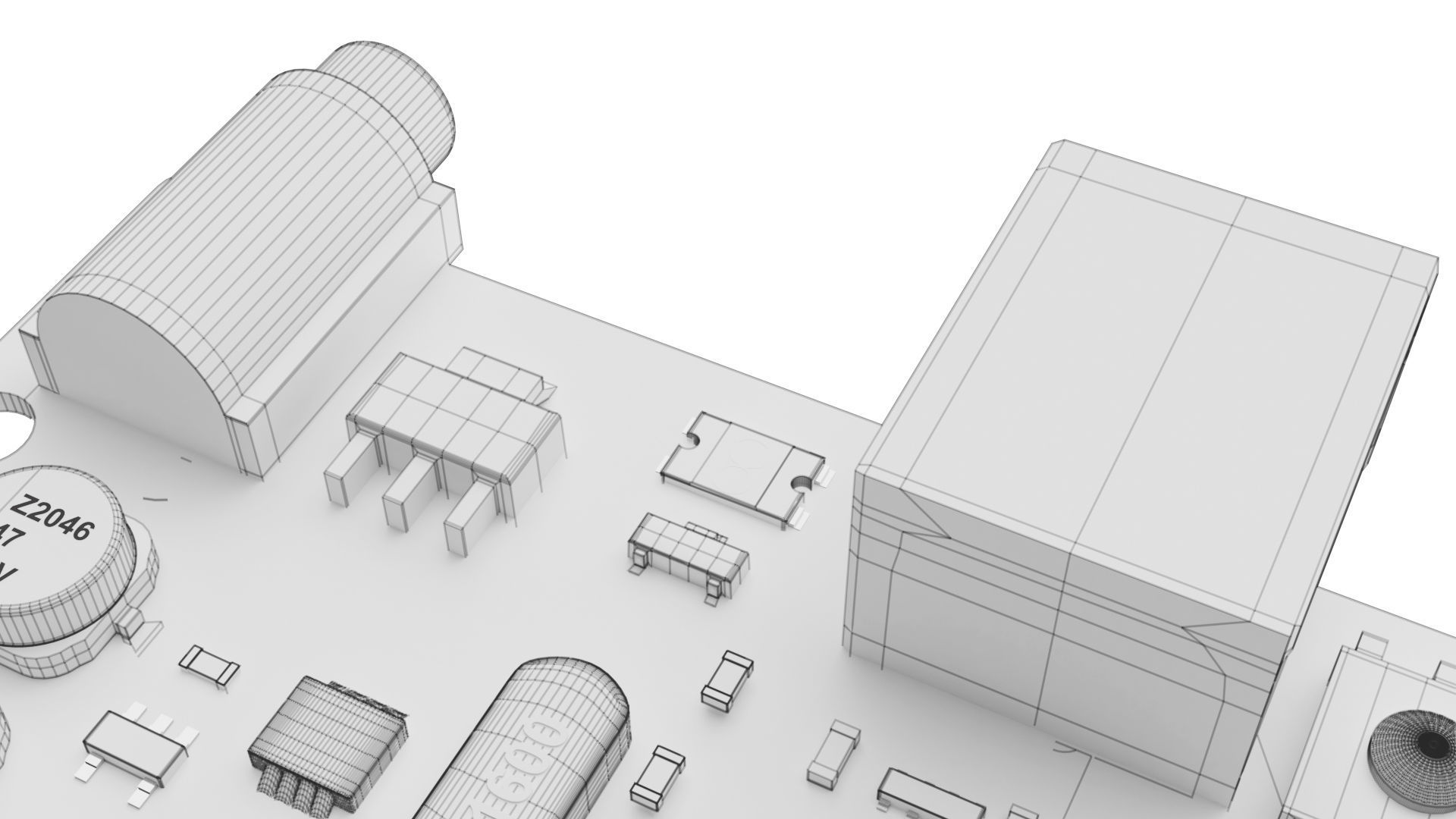 Arduino Uno Low-poly 3D model_19