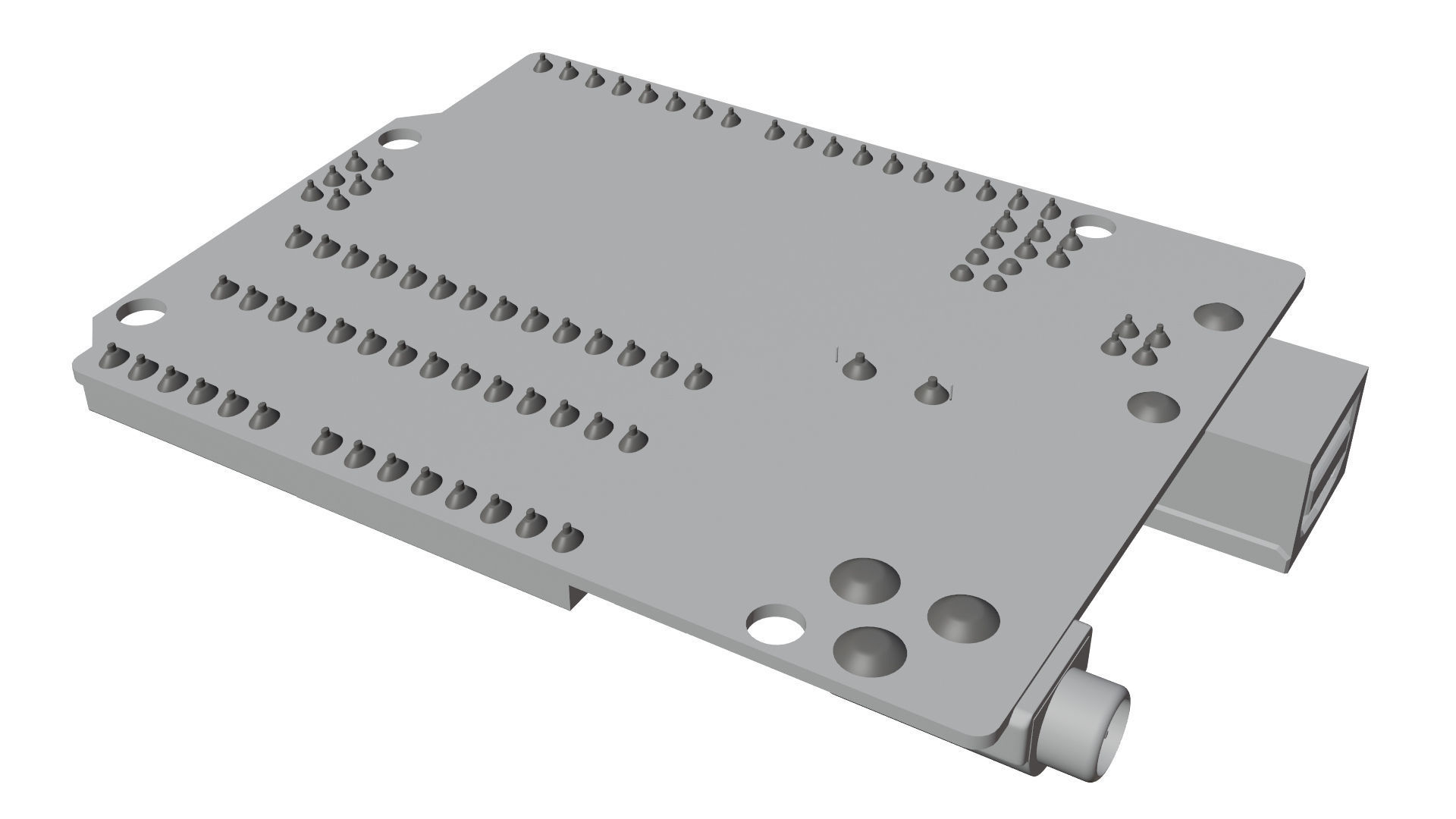 Arduino Uno Low-poly 3D model_11
