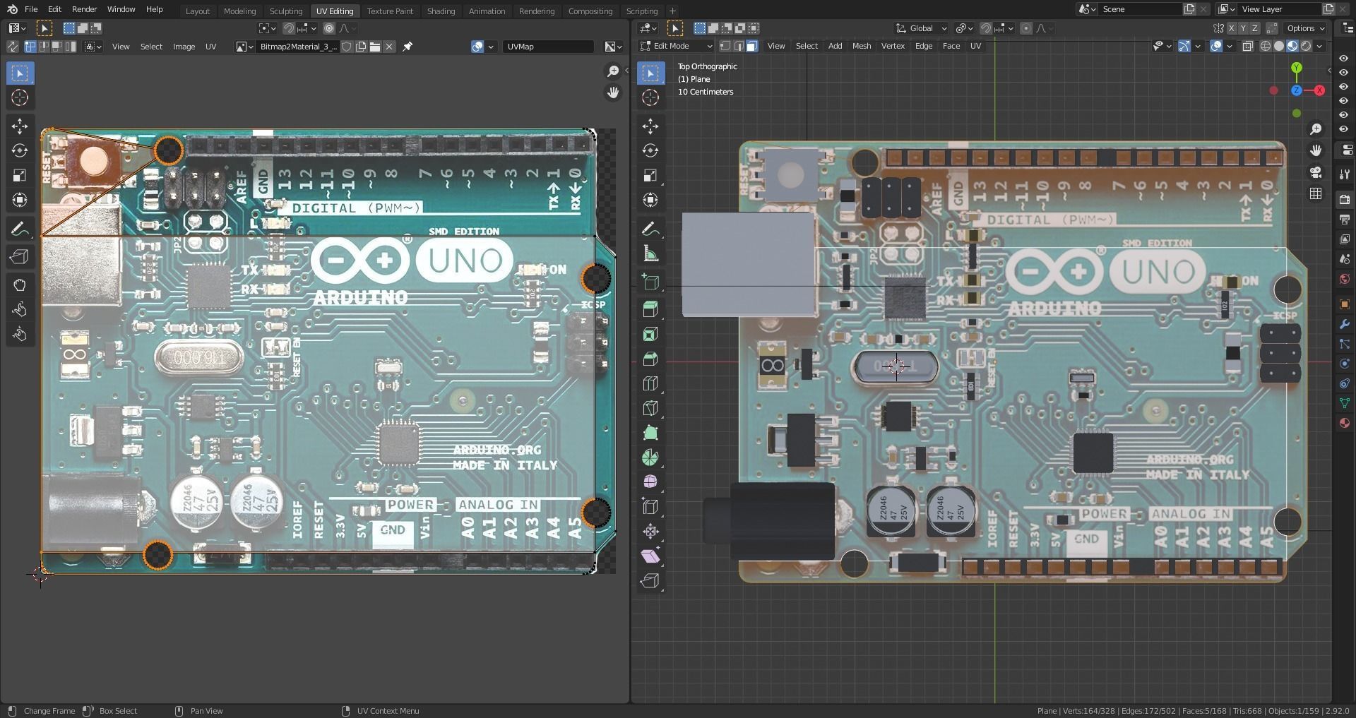 Arduino Uno Low-poly 3D model_17