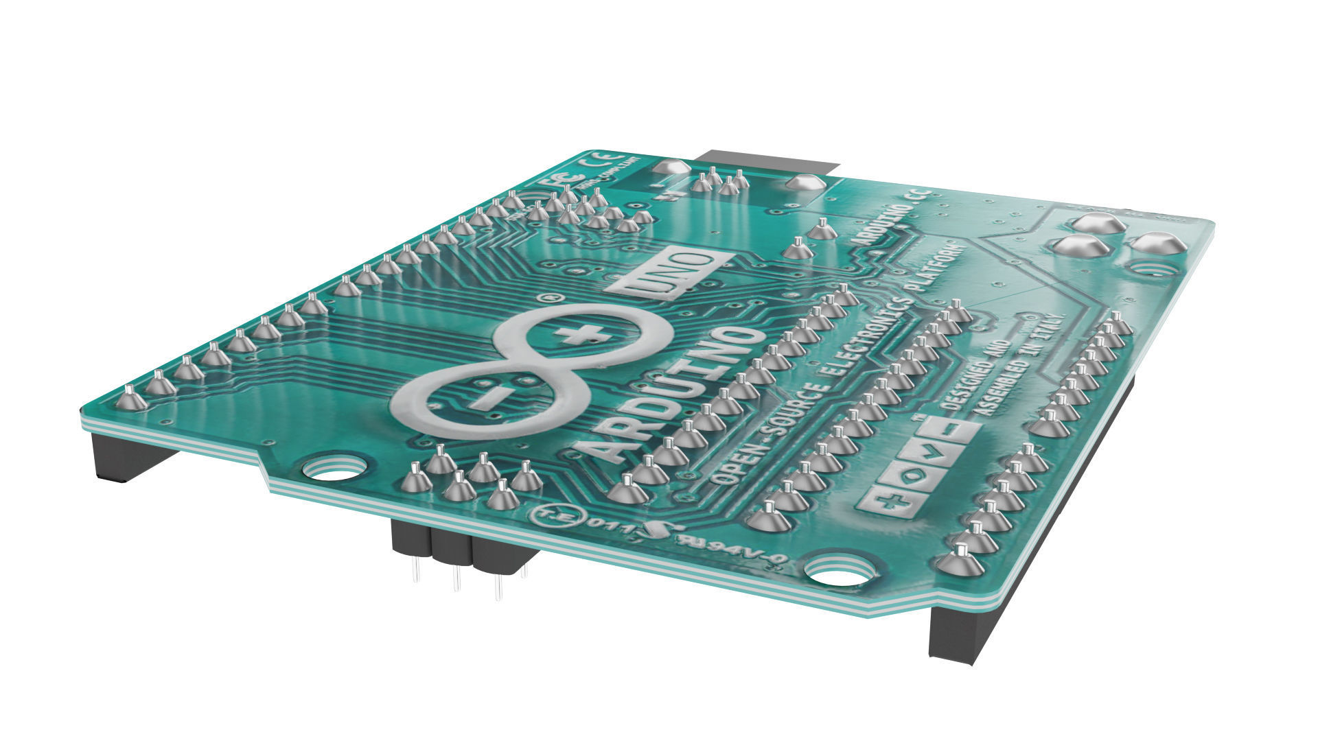 Arduino Uno Low-poly 3D model_1